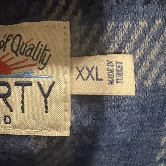 Faherty Legend Sweater Shirt Mens 2XL XXL Blue Button Up Long Sleeve Flannel - Picture 14 of 14